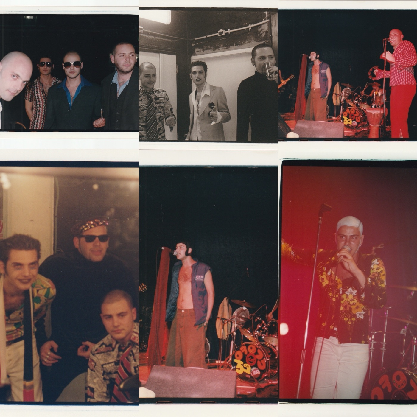 The Mercedes Band · contact sheet of live shots